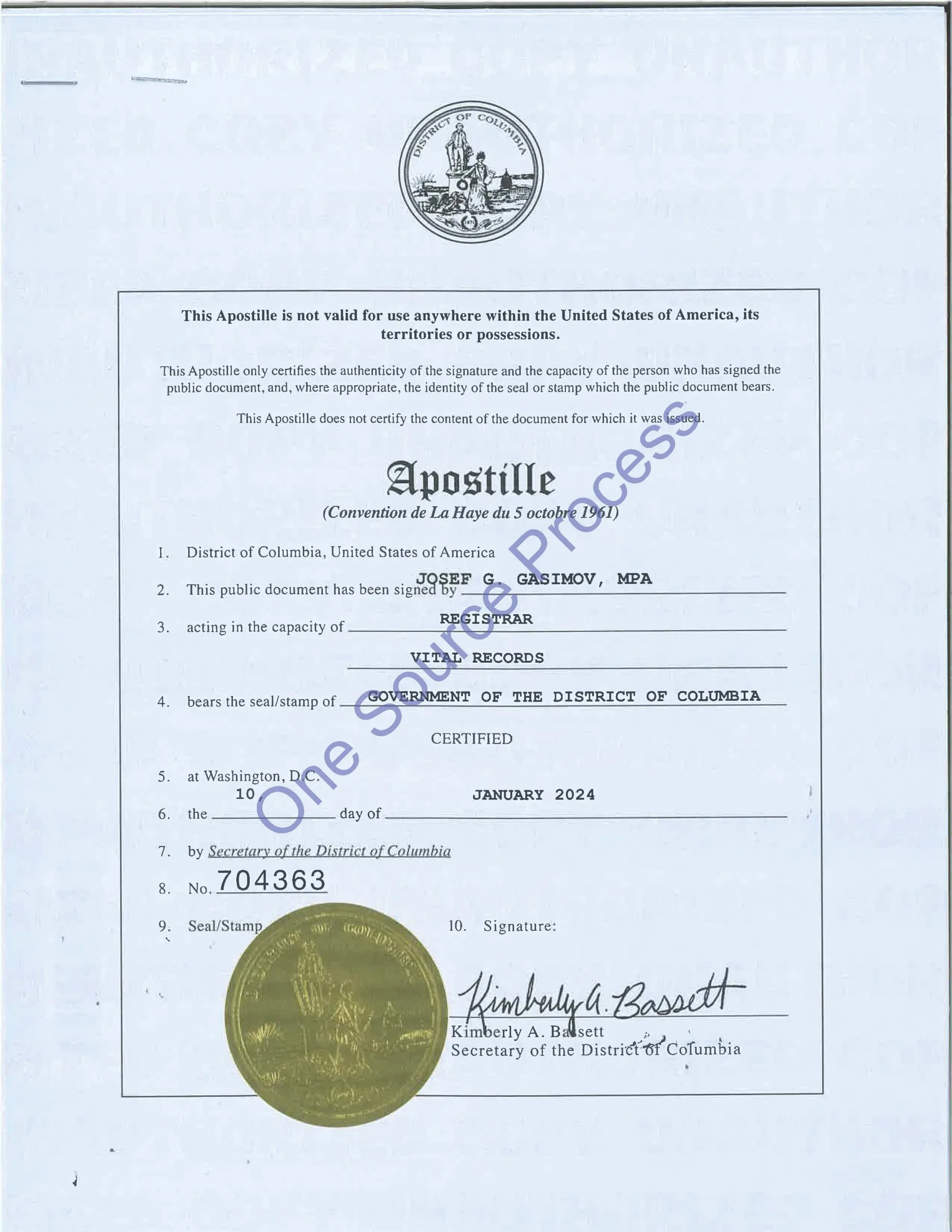 Apostille Houston